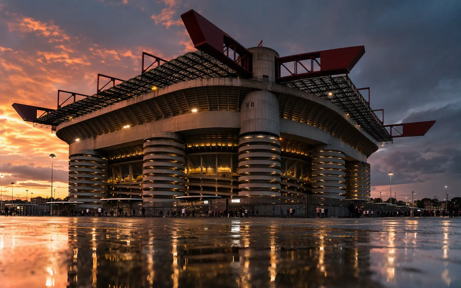 San Siro at dusk